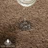 MIULEE Rust Microfiber Toilet Bath Mat U-Shaped Contour Shaggy Rugs Non Slip Extra Thick Soft Absorbent Water for Bathroom Commode Machine Washable(20×20 Inch)(Light Brown)