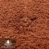 MIULEE Rust Microfiber Toilet Bath Mat U-Shaped Contour Shaggy Rugs Non Slip Extra Thick Soft Absorbent Water for Bathroom Commode Machine Washable(20×20 Inch)(Burnt Orange)