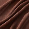 MIULEE Sage Green Linen Curtains 84 Inch Length 2 Panels Set for Bedroom Living Room, Soft Thick Linen Textured Window Drapes Semi Sheer Light Filtering Grommet Top Burlap Look Farmhouse Decor(Chocolate Brown)