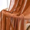 MIULEE Sage Green Linen Curtains 84 Inch Length 2 Panels Set for Bedroom Living Room, Soft Thick Linen Textured Window Drapes Semi Sheer Light Filtering Grommet Top Burlap Look Farmhouse Decor(Burnt Orange)