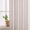 MIULEE Sage Green Linen Curtains 84 Inch Length 2 Panels Set for Bedroom Living Room, Soft Thick Linen Textured Window Drapes Semi Sheer Light Filtering Grommet Top Burlap Look Farmhouse Decor(Natural Linen White)
