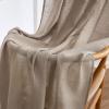 MIULEE Sage Green Linen Curtains 84 Inch Length 2 Panels Set for Bedroom Living Room, Soft Thick Linen Textured Window Drapes Semi Sheer Light Filtering Grommet Top Burlap Look Farmhouse Decor(Taupe)