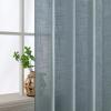 MIULEE Sage Green Linen Curtains 84 Inch Length 2 Panels Set for Bedroom Living Room, Soft Thick Linen Textured Window Drapes Semi Sheer Light Filtering Grommet Top Burlap Look Farmhouse Decor(Stone Blue)
