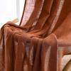 MIULEE Sage Green Linen Curtains 84 Inch Length 2 Panels Set for Bedroom Living Room, Soft Thick Linen Textured Window Drapes Semi Sheer Light Filtering Grommet Top Burlap Look Farmhouse Decor(Terracotta)