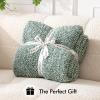 MIULEE Sage Green Super Soft Throw Blanket for Couch, Cozy Fluffy Warm Throws Knit Blankets for Sofa, Bed, Chair, Living Room, Camping, Picnic, Spring Home Decor,50 x 60 inch(Green)