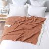 MIULEE Sage Green Super Soft Throw Blanket for Couch, Cozy Fluffy Warm Throws Knit Blankets for Sofa, Bed, Chair, Living Room, Camping, Picnic, Spring Home Decor,50 x 60 inch(Burnt Orange)