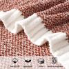 MIULEE Sage Green Super Soft Throw Blanket for Couch, Cozy Fluffy Warm Throws Knit Blankets for Sofa, Bed, Chair, Living Room, Camping, Picnic, Spring Home Decor,50 x 60 inch(Rust)