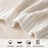MIULEE Sage Green Super Soft Throw Blanket for Couch, Cozy Fluffy Warm Throws Knit Blankets for Sofa, Bed, Chair, Living Room, Camping, Picnic, Spring Home Decor,50 x 60 inch(Cream)
