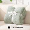 MIULEE Sage Green Super Soft Throw Blanket for Couch, Cozy Fluffy Warm Throws Knit Blankets for Sofa, Bed, Chair, Living Room, Camping, Picnic, Spring Home Decor,50 x 60 inch(Sage Green)