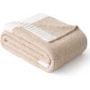 MIULEE Sage Green Super Soft Throw Blanket for Couch, Cozy Fluffy Warm Throws Knit Blankets for Sofa, Bed, Chair, Living Room, Camping, Picnic, Spring Home Decor,50 x 60 inch(Beige)