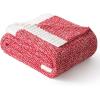 MIULEE Sage Green Super Soft Throw Blanket for Couch, Cozy Fluffy Warm Throws Knit Blankets for Sofa, Bed, Chair, Living Room, Camping, Picnic, Spring Home Decor,50 x 60 inch(Red)