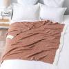 MIULEE Sage Green Super Soft Throw Blanket for Couch, Cozy Fluffy Warm Throws Knit Blankets for Sofa, Bed, Chair, Living Room, Camping, Picnic, Spring Home Decor,50 x 60 inch(Rust)