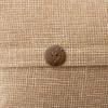 MIULEE Set of 2 Decorative Linen Throw Pillow Covers Cushion Case Triple Button Vintage Farmhouse Pillowcase for Couch Sofa Bed 12 x 20 Inch 30 x 50 cm Beige(Light Tan)