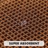 MIULEE Set of 2 Waffle Bathroom Rugs, Boho Bath Rug Super Absorbent, Non Slip Washable Ultra Soft Rubber Backed Shower Bath Mats for Floor, Tub, Shower, Looped Design, Terracotta, 18×30 Inch(Terracotta)