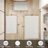 MIULEE Set of 2 Waffle Bathroom Rugs, Boho Bath Rug Super Absorbent, Non Slip Washable Ultra Soft Rubber Backed Shower Bath Mats for Floor, Tub, Shower, Looped Design, Terracotta, 18×30 Inch(White)