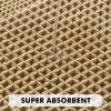 MIULEE Set of 2 Waffle Bathroom Rugs, Boho Bath Rug Super Absorbent, Non Slip Washable Ultra Soft Rubber Backed Shower Bath Mats for Floor, Tub, Shower, Looped Design, Terracotta, 18×30 Inch(Brown)