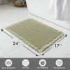 MIULEE Set of 2 Waffle Bathroom Rugs, Boho Bath Rugs Non Slip Washable, Super Absorbent Bath Mats, Ultra Soft Rubber Backed Shower Mats for Bathroom Floor, Tub and Shower, Chocolate, 18×30 Inch(Sage Green)