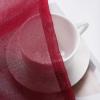 MIULEE Solid Burgundy Kitchen Sheer Valance for Christmas Linen Look Window Curtain, Living Room Windows Voile Valance Rod Pocket 1 Panels (60″ W x 18″ L), Burgundy Red(Burgundy Red)