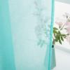 MIULEE Solid Burgundy Kitchen Sheer Valance for Christmas Linen Look Window Curtain, Living Room Windows Voile Valance Rod Pocket 1 Panels (60″ W x 18″ L), Burgundy Red(Turquoise)