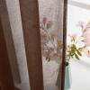 MIULEE Solid Burgundy Kitchen Sheer Valance for Christmas Linen Look Window Curtain, Living Room Windows Voile Valance Rod Pocket 1 Panels (60″ W x 18″ L), Burgundy Red(Chocolate Brown)