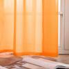 MIULEE Solid Color Sheer Curtains 63 Inches Long 2 Panels Set – Elegant Lightweight Grommet Light Filtering Window Voile Panels/Drapes/Treatment for Bedroom Living Room W42 x L63 Inch, Beige(Orange)