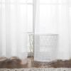 MIULEE Solid Color Sheer Curtains 63 Inches Long 2 Panels Set – Elegant Lightweight Grommet Light Filtering Window Voile Panels/Drapes/Treatment for Bedroom Living Room W42 x L63 Inch, Beige(White)