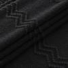 MIULEE Tan Taupe Knitted Throw Blanket for Couch Boho Textured Cozy Woven Blanket with Tassels for Sofa Chair Bed Living Room Farmhouse Home Decor Acrylic Wave Pattern 50″x60″(Black)