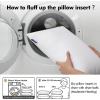 MIULEE Throw Pillow Insert Premium Pillow Stuffer Sham Rectangle for Decorative Cushion Bed Couch Sofa 12×20 Inch(2)