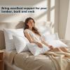 MIULEE Throw Pillows Inserts, Pack of 2 18×18 Inch 100% Virgin Fiber Filling Bed Couch Pillows(1)