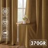 MIULEE Upgraded Thermal Insulated 100% Blackout Velvet Curtains for Christmas 84 Inches Long Hunter Green Curtain Drapes for Luxury Bedroom Living Room Darkening Grommet Light Blocking Set of 2(Gold)