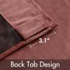 MIULEE Velvet Curtains 90 inches 2 Panels – Luxury Room Darkening Curtains for Bedroom Living Room Thermal Insulated Super Soft Window Drapes Rod Pocket & Back Tab, Olive Green, W 52 x L 90 inch(Dusty Rose)