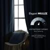 MIULEE Velvet Curtains 90 inches 2 Panels – Luxury Room Darkening Curtains for Bedroom Living Room Thermal Insulated Super Soft Window Drapes Rod Pocket & Back Tab, Olive Green, W 52 x L 90 inch(Stone Blue)
