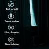 MIULEE Velvet Curtains 90 inches 2 Panels – Luxury Room Darkening Curtains for Bedroom Living Room Thermal Insulated Super Soft Window Drapes Rod Pocket & Back Tab, Olive Green, W 52 x L 90 inch(Teal)