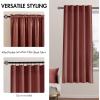 MIULEE Velvet Curtains 90 inches 2 Panels – Luxury Room Darkening Curtains for Bedroom Living Room Thermal Insulated Super Soft Window Drapes Rod Pocket & Back Tab, Olive Green, W 52 x L 90 inch(Dusty Rose)