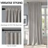 MIULEE Velvet Curtains 90 inches 2 Panels – Luxury Room Darkening Curtains for Bedroom Living Room Thermal Insulated Super Soft Window Drapes Rod Pocket & Back Tab, Olive Green, W 52 x L 90 inch(Silver Gray)
