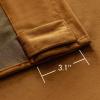 MIULEE Velvet Curtains 90 inches 2 Panels – Luxury Room Darkening Curtains for Bedroom Living Room Thermal Insulated Super Soft Window Drapes Rod Pocket & Back Tab, Olive Green, W 52 x L 90 inch(Golden Brown)