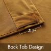 MIULEE Velvet Curtains 90 inches 2 Panels – Luxury Room Darkening Curtains for Bedroom Living Room Thermal Insulated Super Soft Window Drapes Rod Pocket & Back Tab, Olive Green, W 52 x L 90 inch(Gold)