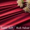 MIULEE Velvet Curtains 90 inches 2 Panels – Luxury Room Darkening Curtains for Bedroom Living Room Thermal Insulated Super Soft Window Drapes Rod Pocket & Back Tab, Olive Green, W 52 x L 90 inch(Red)
