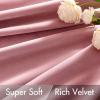 MIULEE Velvet Curtains 90 inches 2 Panels – Luxury Room Darkening Curtains for Bedroom Living Room Thermal Insulated Super Soft Window Drapes Rod Pocket & Back Tab, Olive Green, W 52 x L 90 inch(Blush Pink)