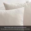 MIULEE Velvet Pillow Cover Soft Luxury Decorative Throw Pillow Cover Single Rectangle Cushion Case for Couch Sofa Bedroom Car Decor,12×20 Inch Dark Blue(Cream White)