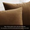MIULEE Velvet Pillow Cover Soft Luxury Decorative Throw Pillow Cover Single Rectangle Cushion Case for Couch Sofa Bedroom Car Decor,12×20 Inch Dark Blue(Chocolate)