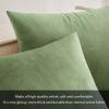 MIULEE Velvet Pillow Cover Soft Luxury Decorative Throw Pillow Cover Single Rectangle Cushion Case for Couch Sofa Bedroom Car Decor,12×20 Inch Dark Blue(Sage Green)