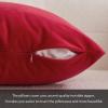MIULEE Velvet Pillow Cover Soft Luxury Decorative Throw Pillow Cover Single Rectangle Cushion Case for Couch Sofa Bedroom Car Decor,12×20 Inch Dark Blue(Red)
