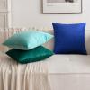 MIULEE Velvet Pillow Cover Soft Luxury Decorative Throw Pillow Cover Single Rectangle Cushion Case for Couch Sofa Bedroom Car Decor,12×20 Inch Dark Blue(Royal Blue)