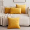 MIULEE Velvet Pillow Cover Soft Luxury Decorative Throw Pillow Cover Single Rectangle Cushion Case for Couch Sofa Bedroom Car Decor,12×20 Inch Dark Blue(Gold)