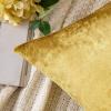 MIULEE Velvet Pillow Cover Soft Luxury Decorative Throw Pillow Cover Single Rectangle Cushion Case for Couch Sofa Bedroom Car Decor,12×20 Inch Dark Blue(Golden)