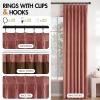 MIULEE Velvet Pinch Pleated Blackout Curtains 96 inches Long, Gold Brown Pleat Design Thermal Insulated Luxury Window Drapes for Living Room Bedroom with Hooks, Set of 2(Dusty Rose)