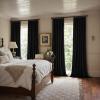 MIULEE Velvet Pinch Pleated Blackout Curtains 96 inches Long, Gold Brown Pleat Design Thermal Insulated Luxury Window Drapes for Living Room Bedroom with Hooks, Set of 2(Black)