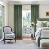 MIULEE Velvet Pinch Pleated Blackout Curtains 96 inches Long, Gold Brown Pleat Design Thermal Insulated Luxury Window Drapes for Living Room Bedroom with Hooks, Set of 2(Sage Green)