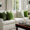 MIULEE Velvet Throw Pillow Covers Set of 2, Soft Neutral Christmas Decorative Pillow Cases with Luxurious Textured Vintage Cushion Covers for Home Decor Couch Sofa Bed,Cream White 18×18 inch(Moss Green)